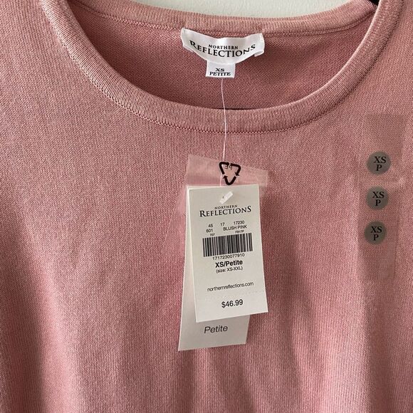 NWT pastel pink cotton sweater - Picture 2 of 4